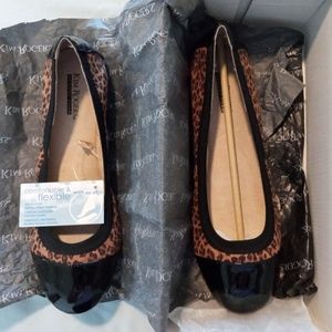 NWT Kim Rogers Adabella Ballet Flats Animal Leopard Print Size 9M, Memory Foam